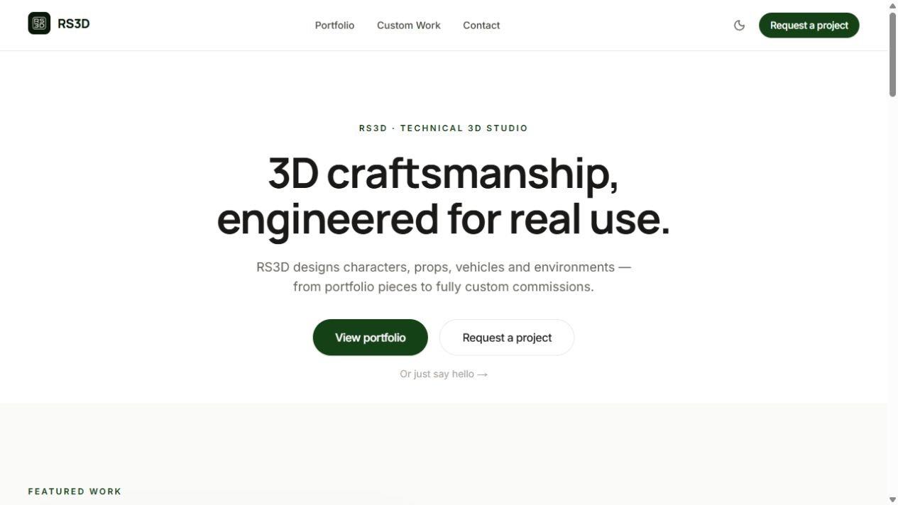 RS3D project door Fast Flow Solutions
